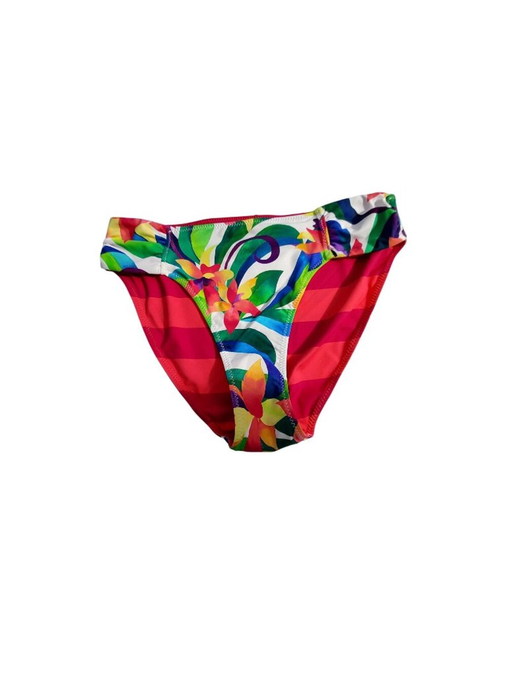 Tommy Bahama Womens Tropical Blooms Reversible Hipster Bikini Bottom Size M/M